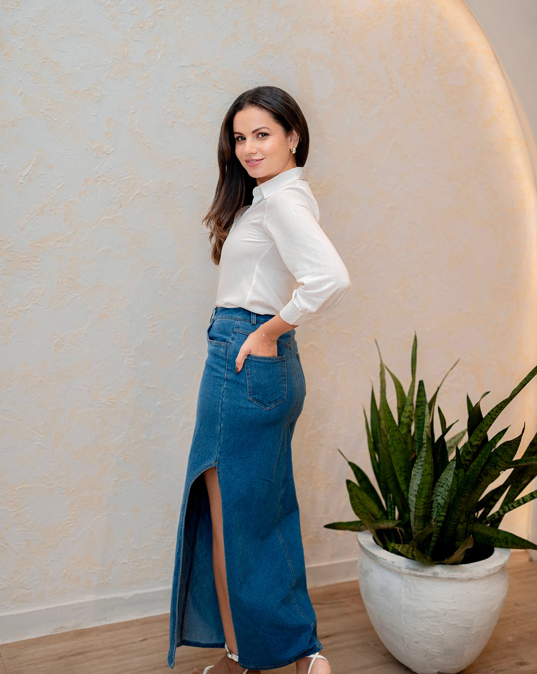 Clara Denim Skirt