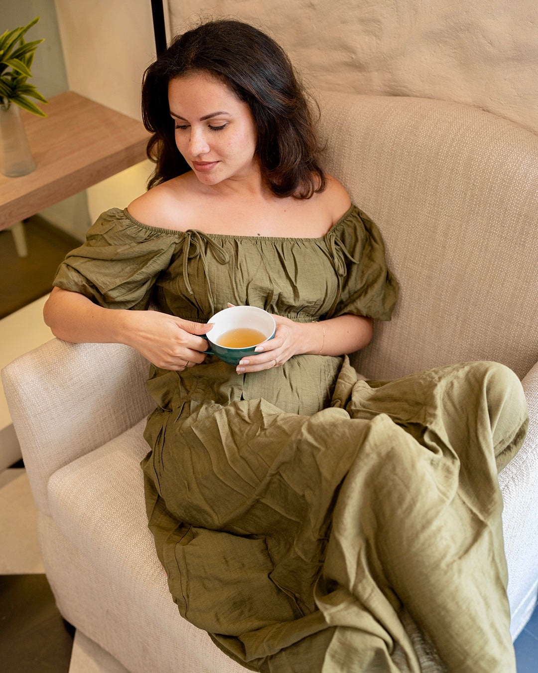 Midnight Dress - In Olive