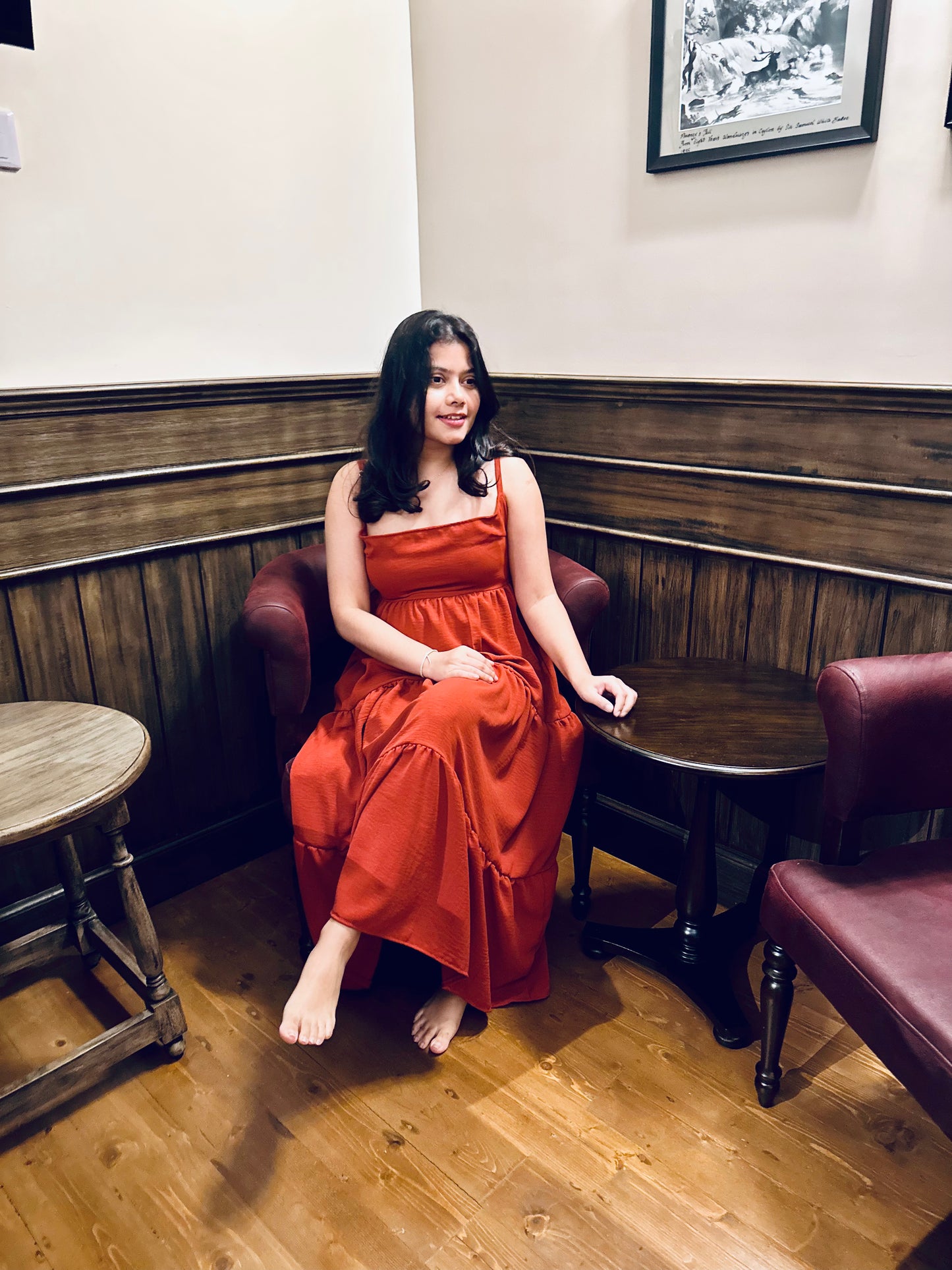 Frilled Maxi Dress