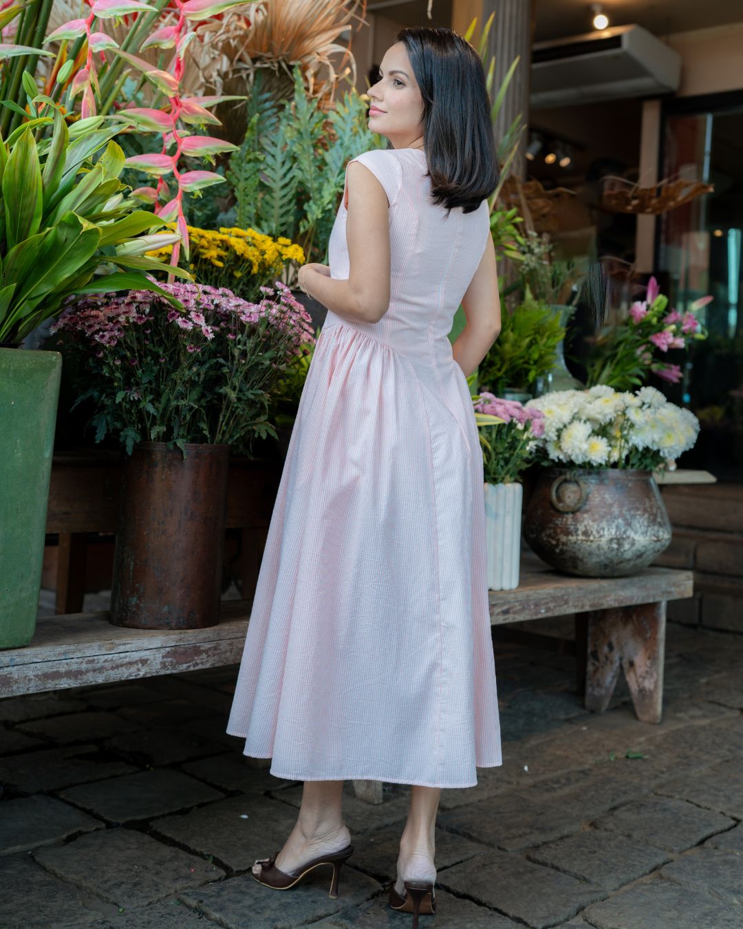 Elina Dress - Peach