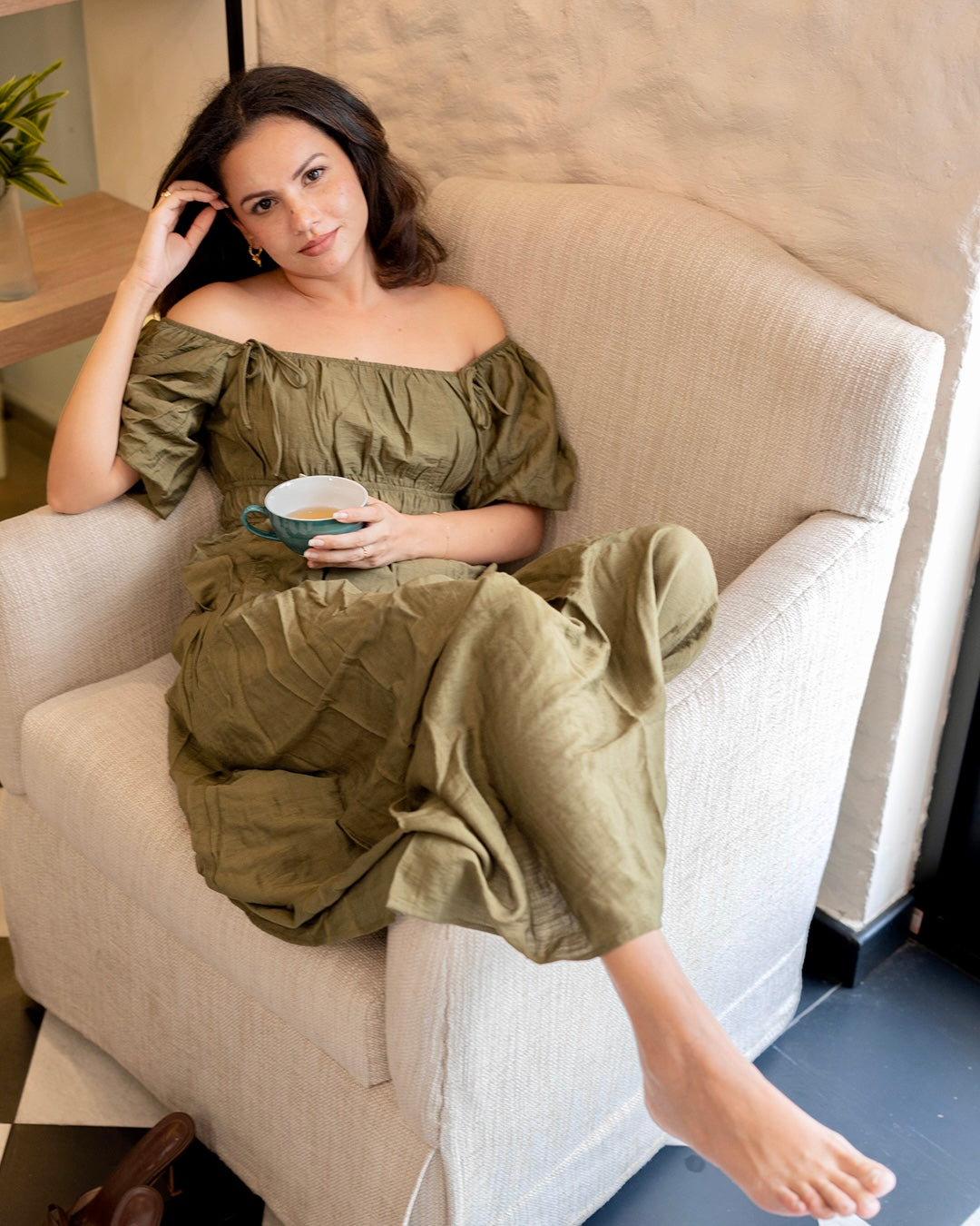 Midnight Dress - In Olive