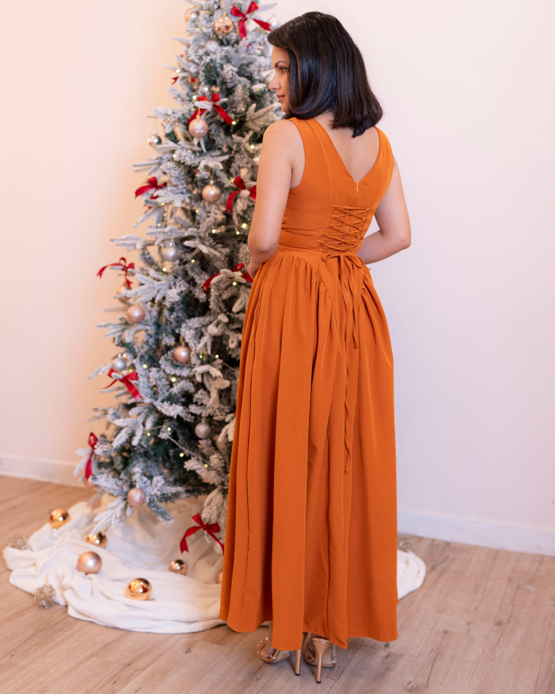 Rosette Dress - "In Sunset"