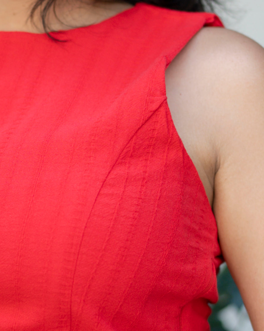 Red Bloom Top