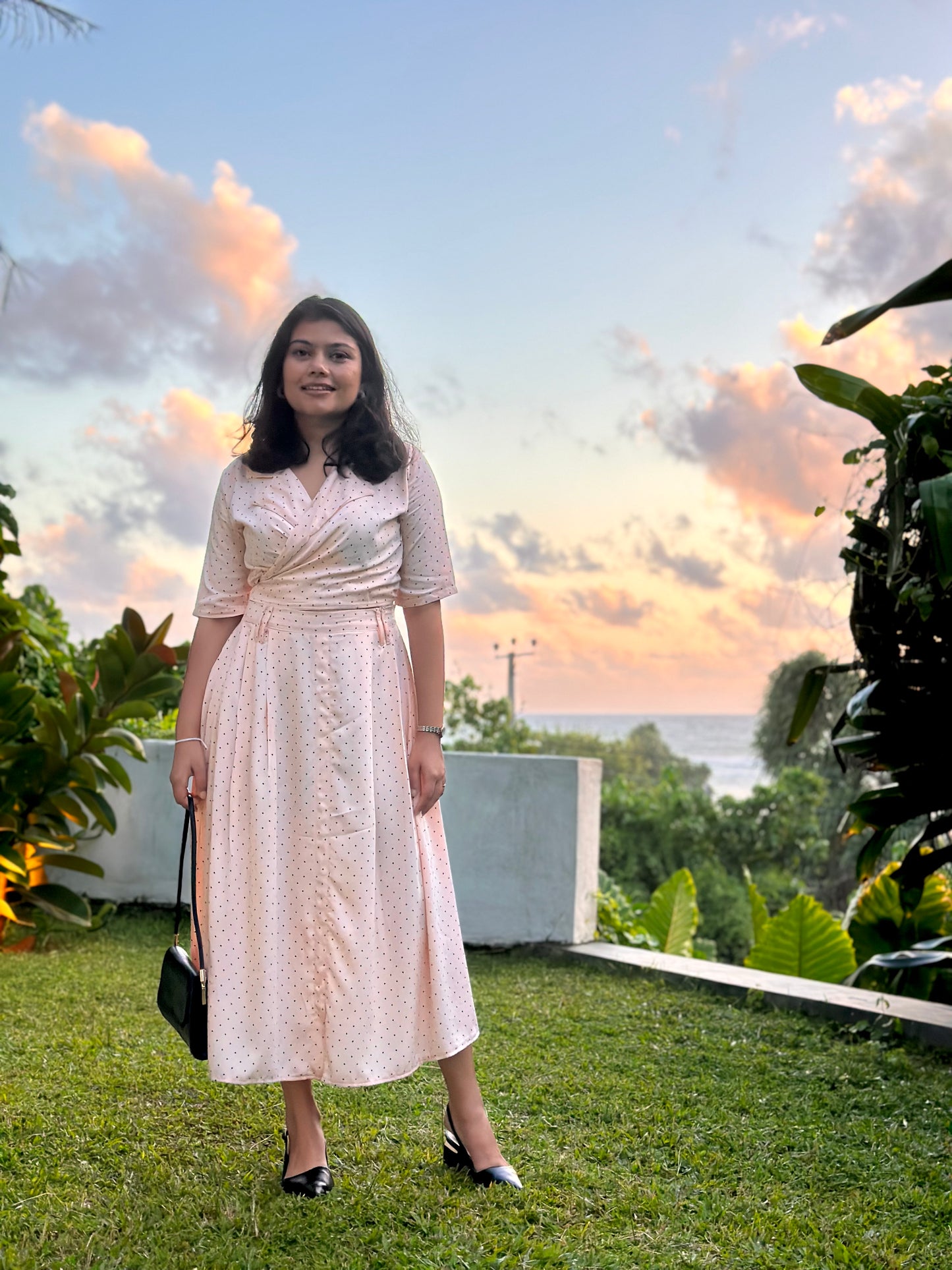 Pleated Midi Skirt