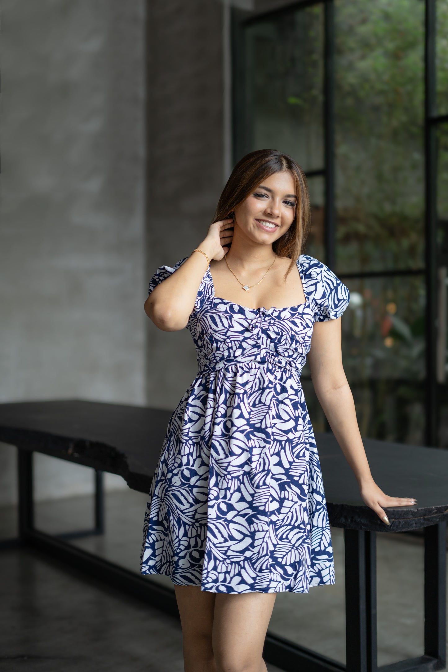 Azure Bloom Dress