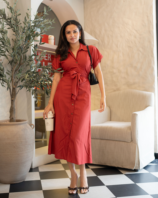 Emma Dress - In Orange