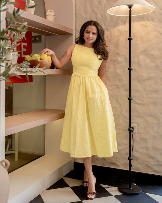 Amora Dress - In Lemon