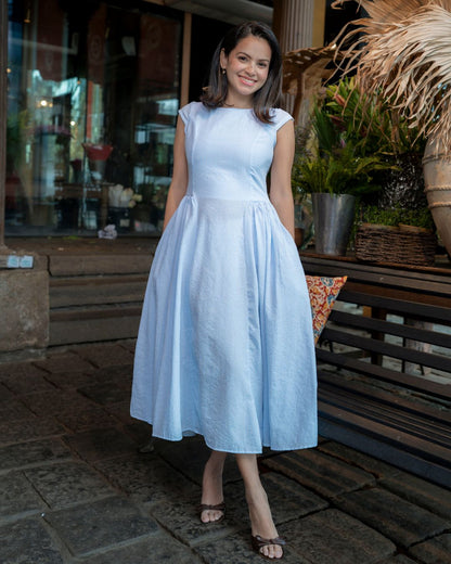 Elina Dress - Sky Blue
