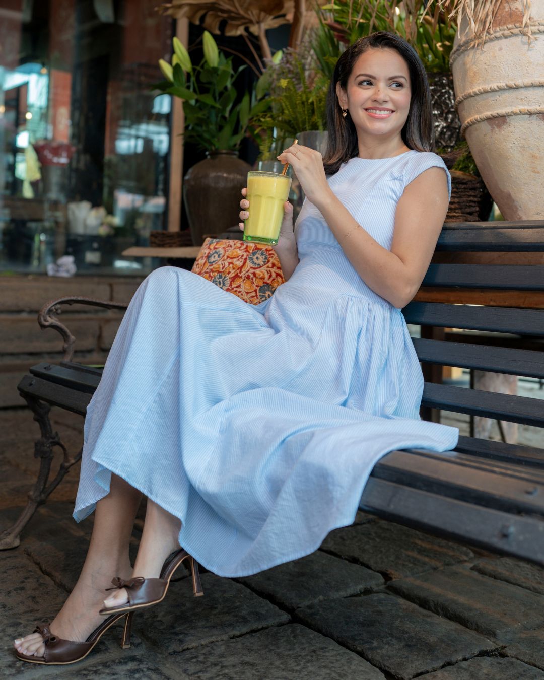 Elina Dress - Sky Blue