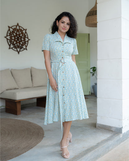 Morning Haze Dress - green