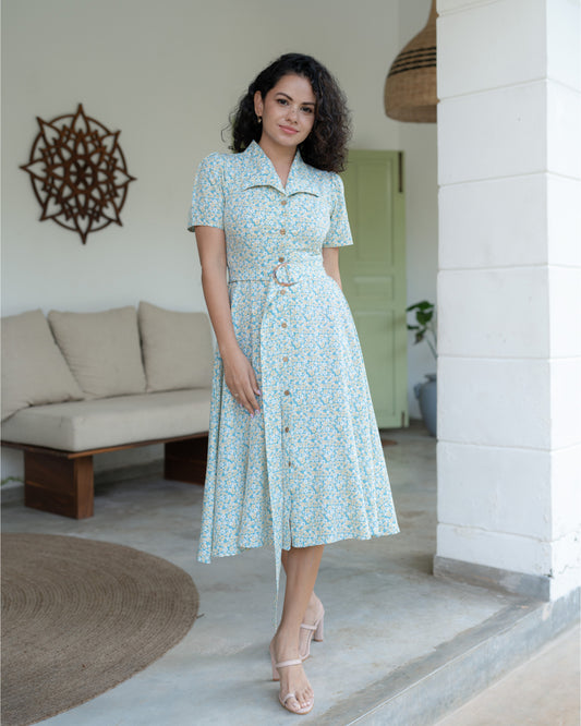 Morning Haze Dress - green