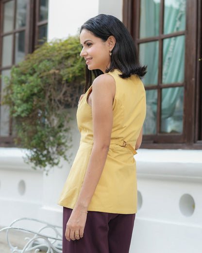 Waistcoat - Mustard Yellow
