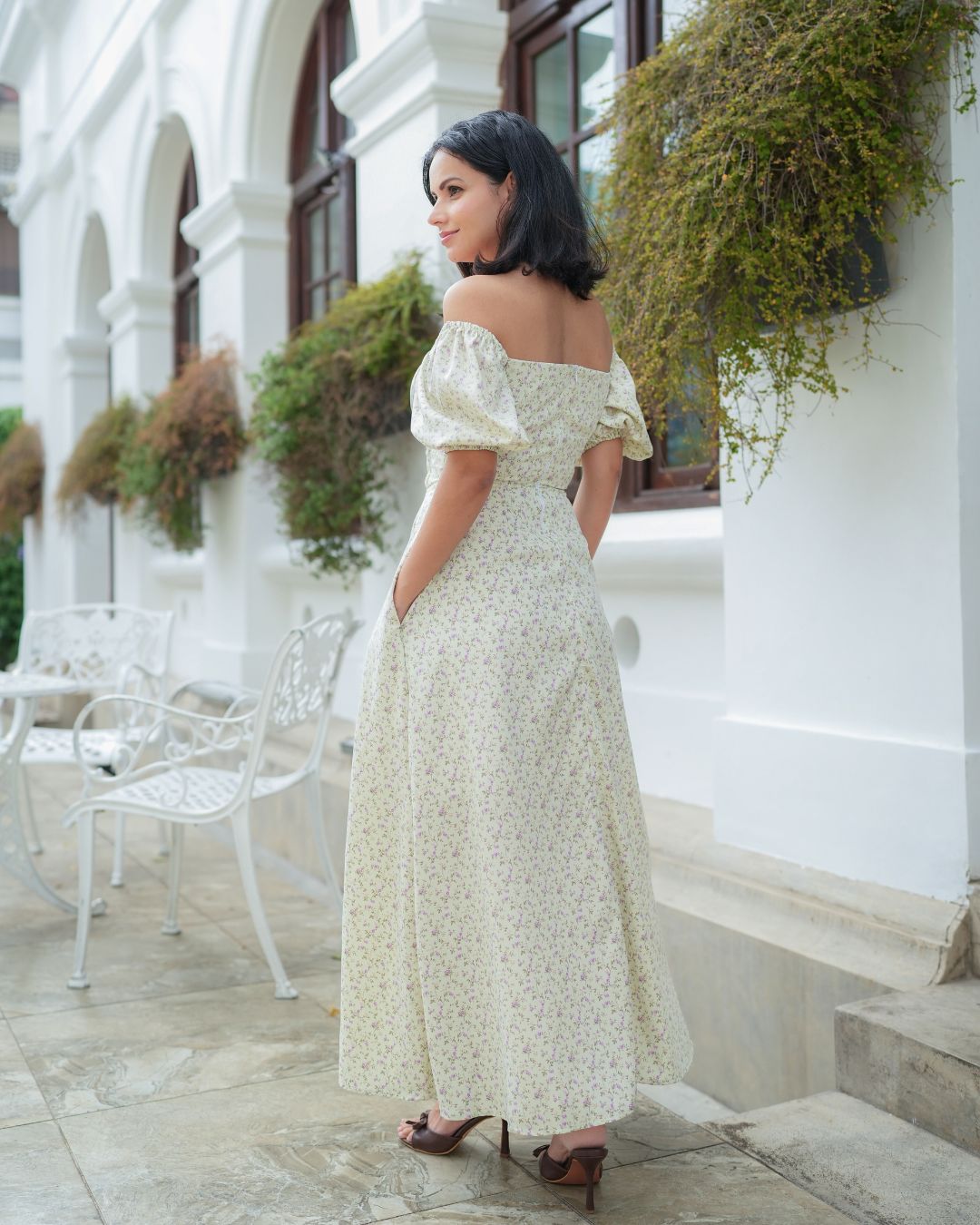 Summer Petals Dress - Light Green