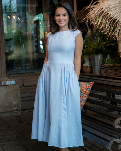 Elina Dress - Sky Blue