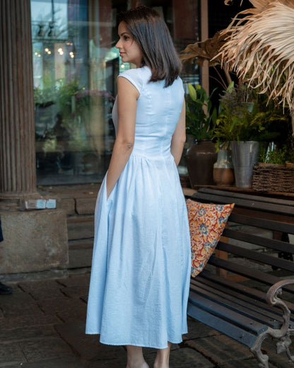 Elina Dress - Sky Blue