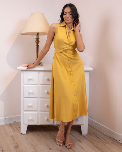 Florencia Dress in Yellow