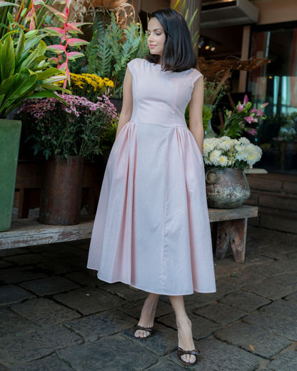Elina Dress - Peach