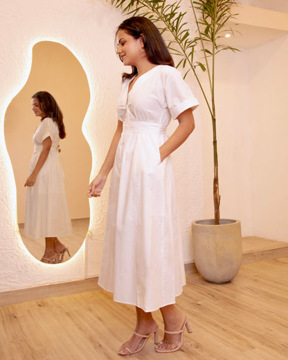 Tahlia Dress - white