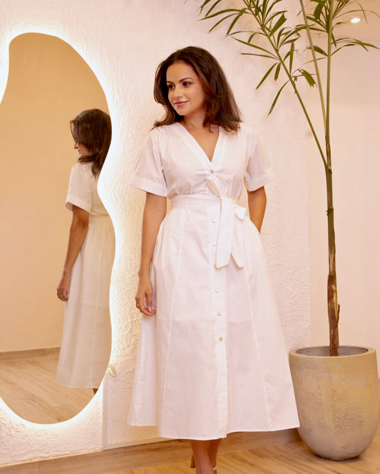 Tahlia Dress - white