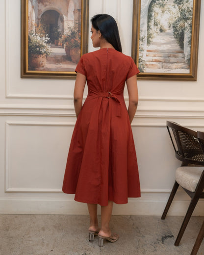 Victoria Cinnamon Dress