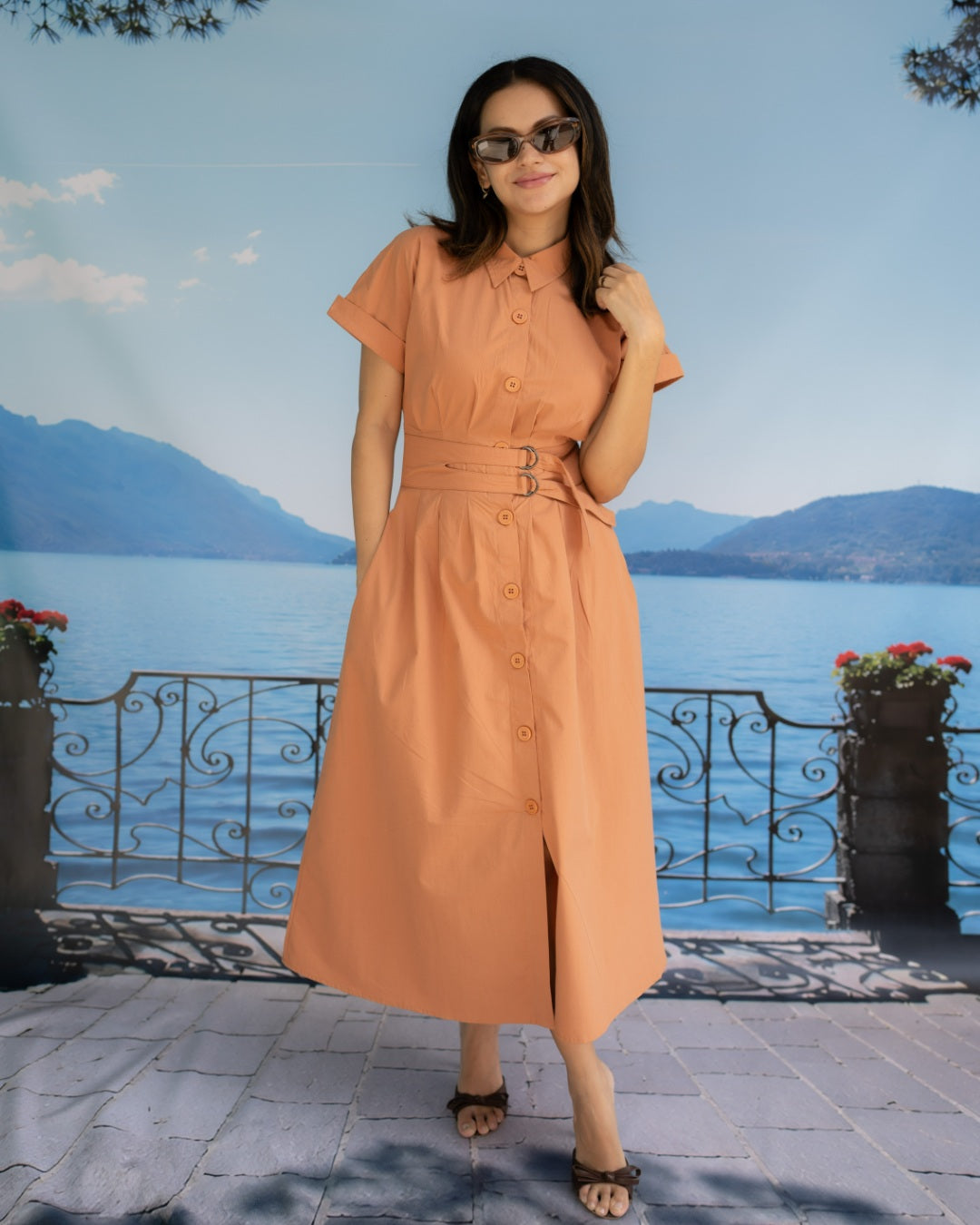 Ravello Belted Dress