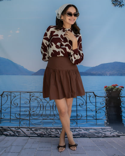 Cocoa Mini Skirt