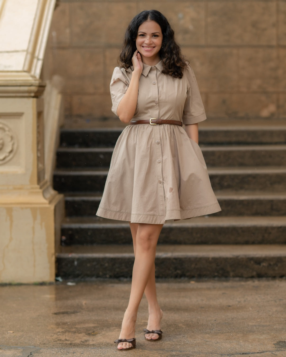 Selina Dress – Oatmeal