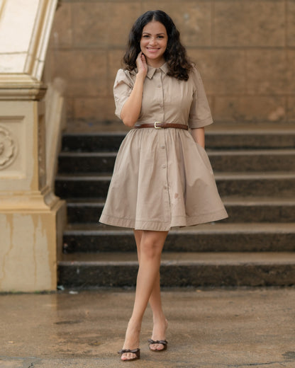 Selina Dress – Oatmeal