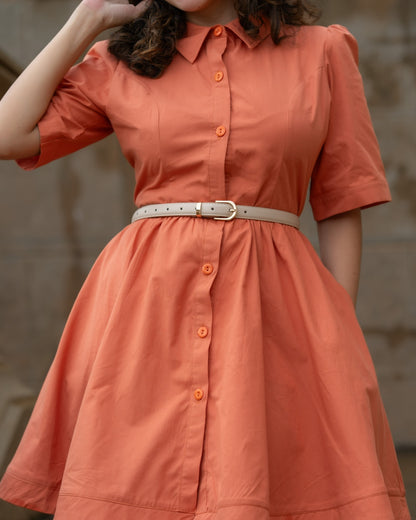 Peach Selina Dress