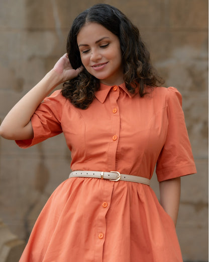 Peach Selina Dress
