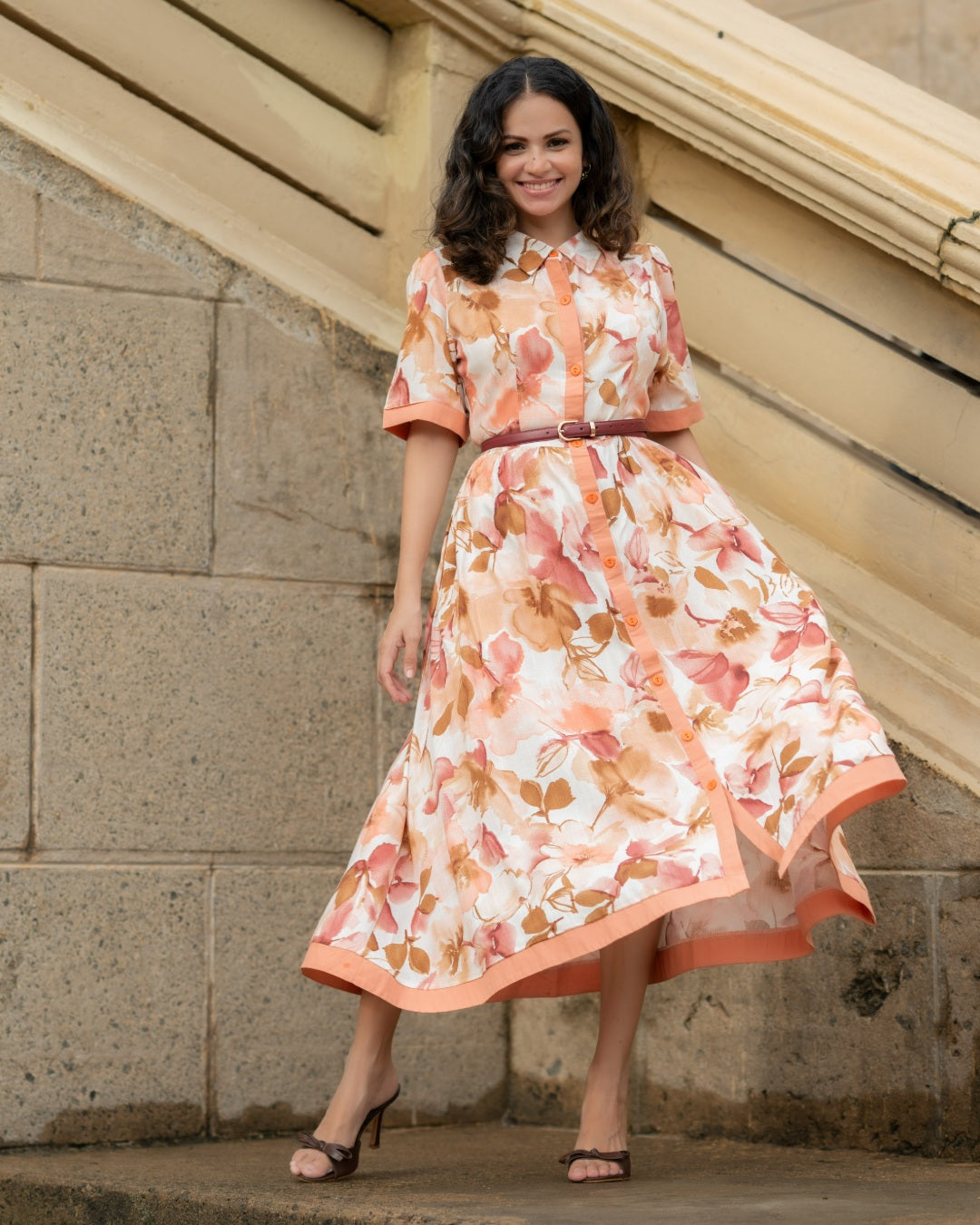Apricot Garden Dress