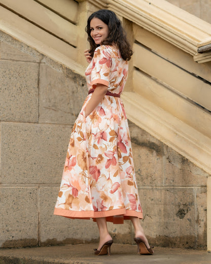 Apricot Garden Dress