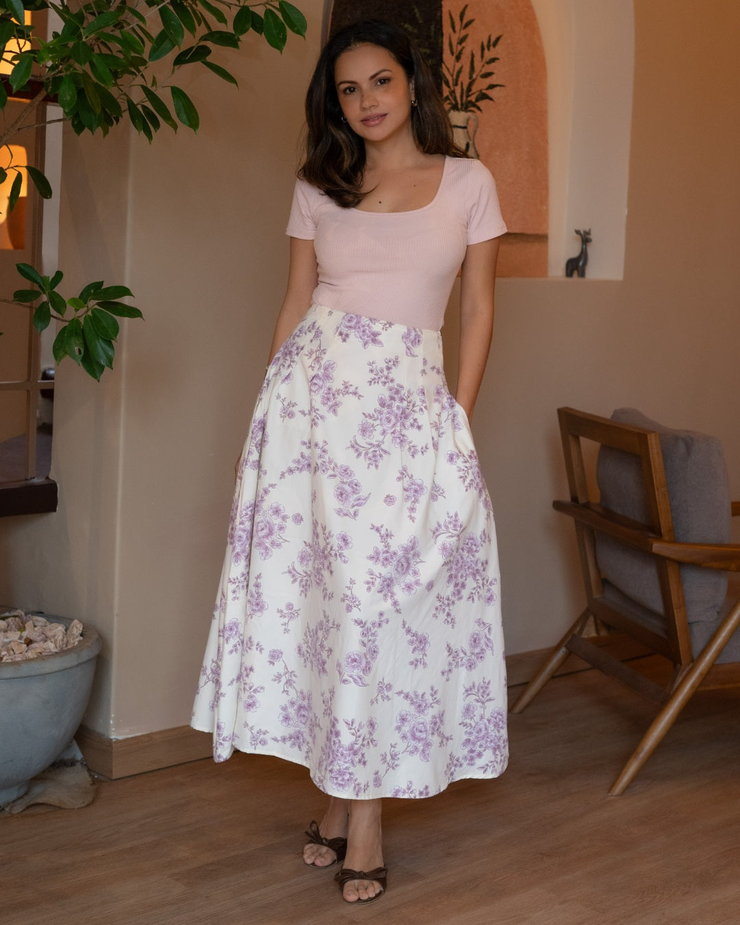 Lavender Garden Skirt