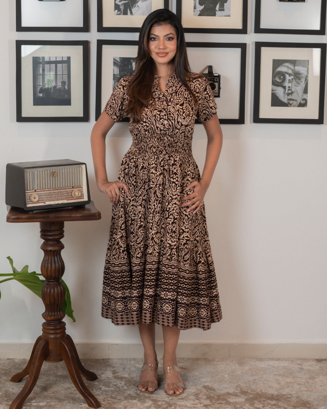 Vintage Mocha Dress ( In-store on 19th)