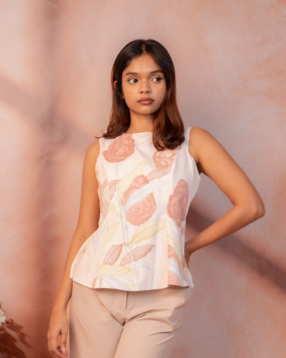 Peony Bloom Top