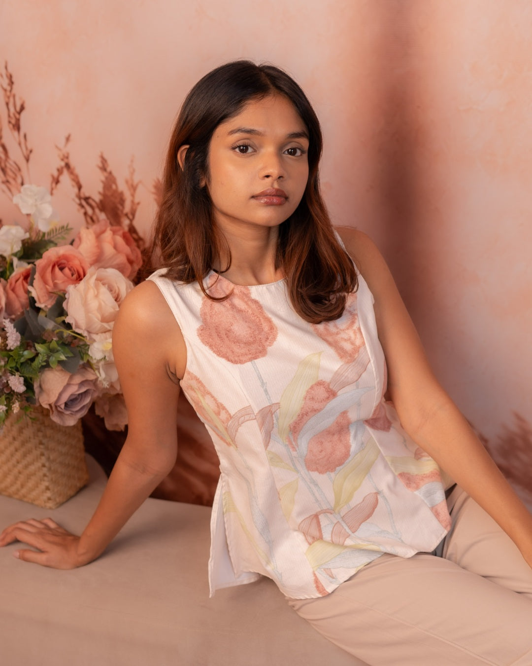 Peony Bloom Top