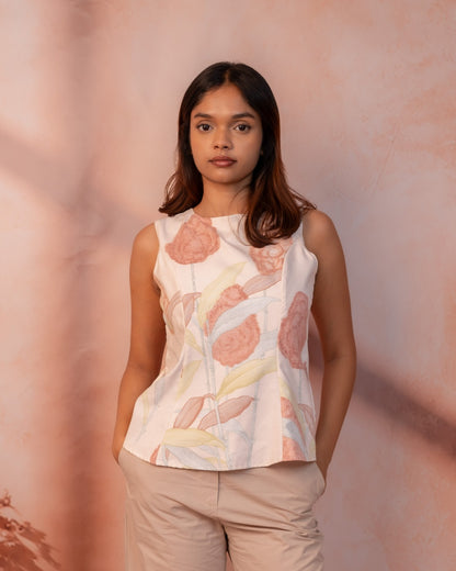 Peony Bloom Top