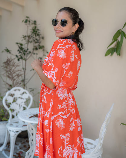 Sunset Bloom Dress