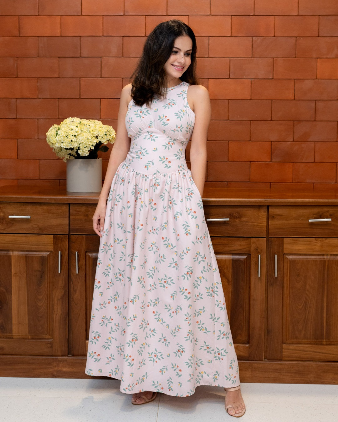 Rosé Garden Dress