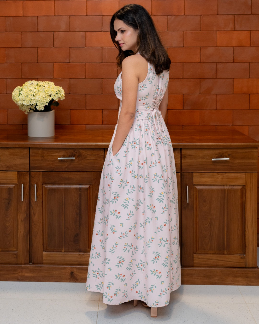 Rosé Garden Dress