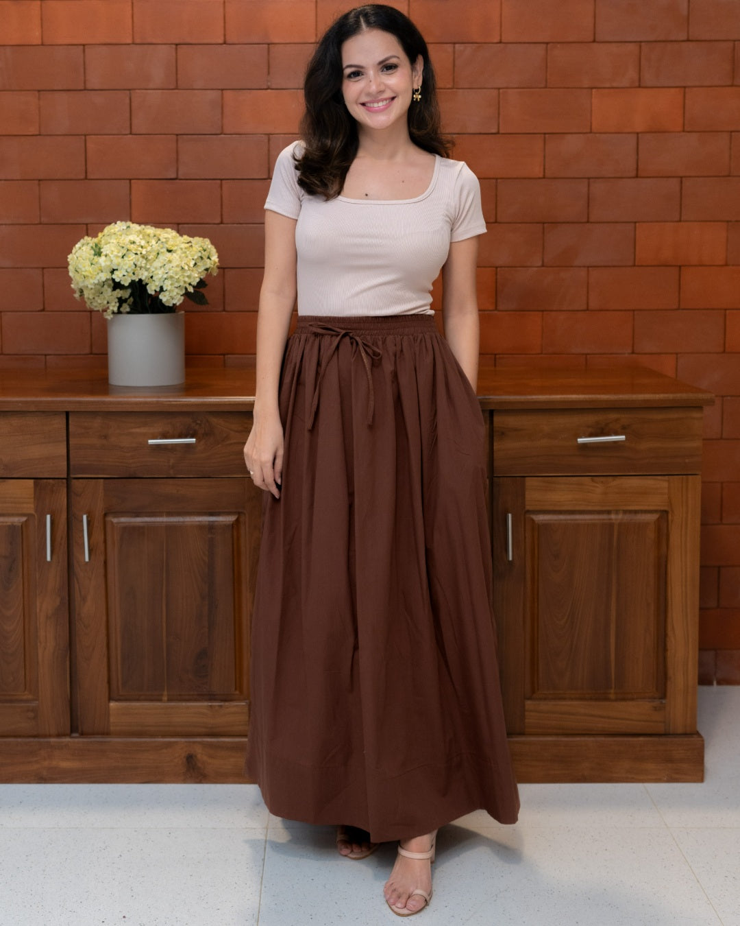 Cocoa Maxi Skirt