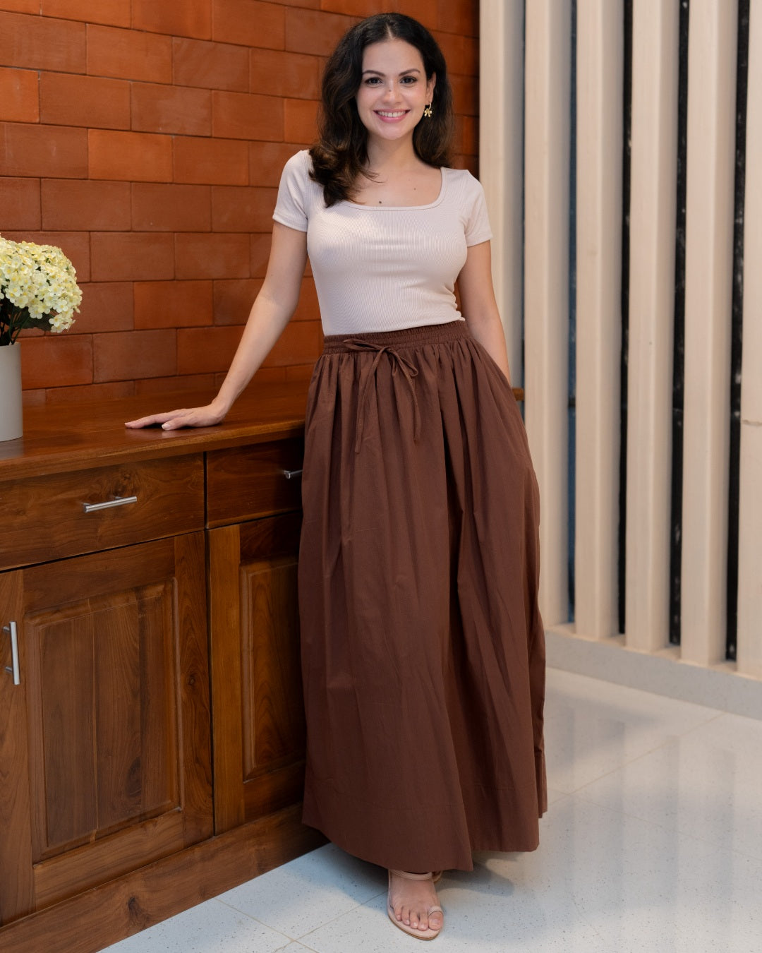 Cocoa Maxi Skirt