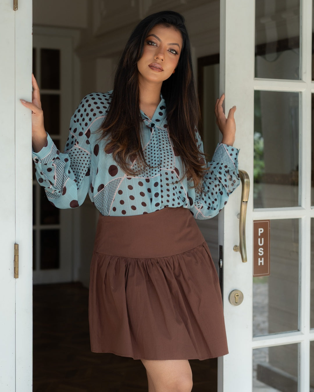 Mocha Mini Skirt