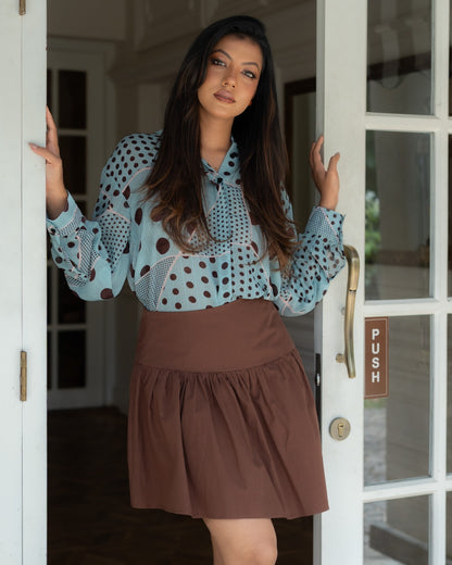 Mocha Mini Skirt