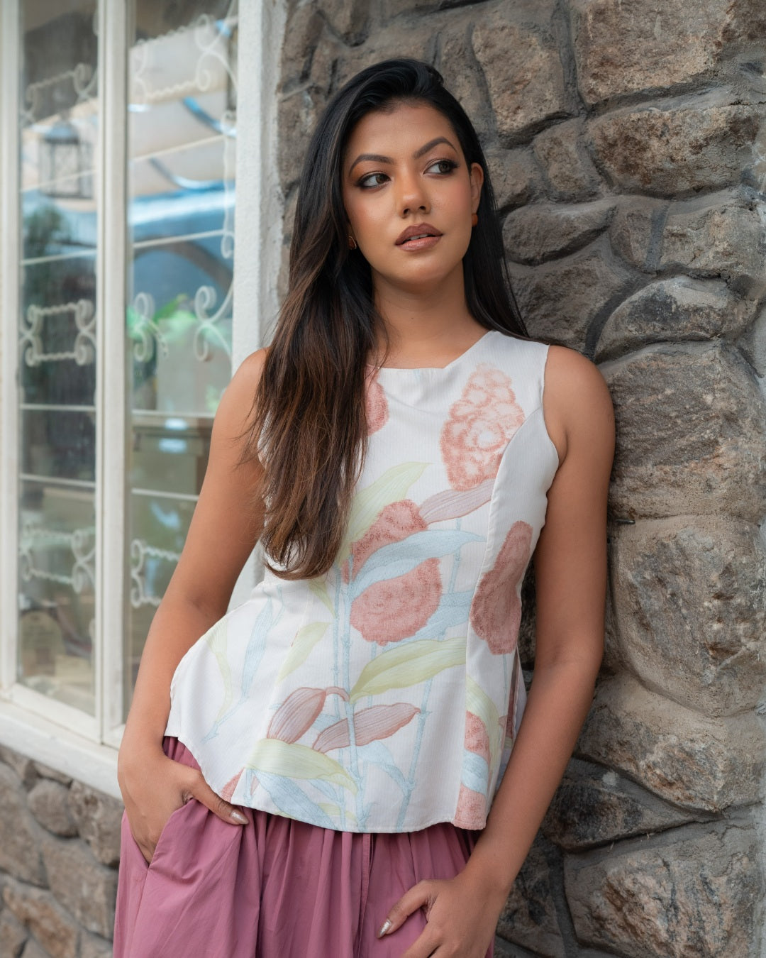 Peony Bloom Top
