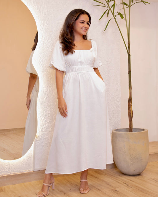 Dahlia Dress - White