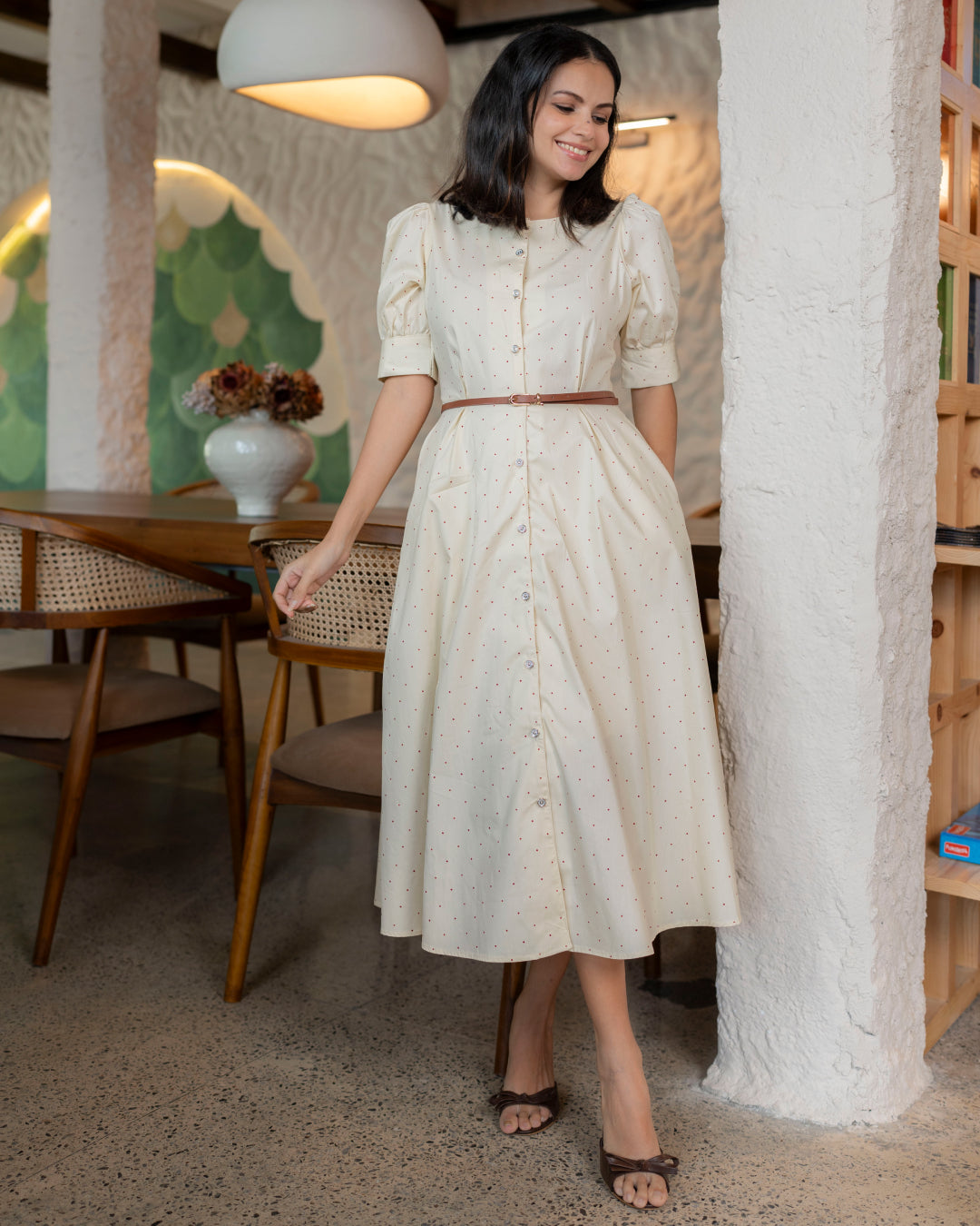 Whipped Cream Dress- Polka Dots