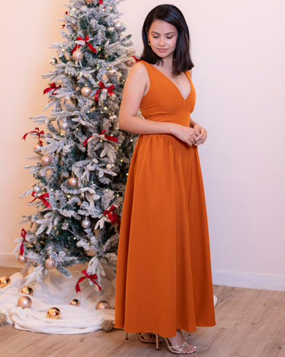 Rosette Dress - In Sunset