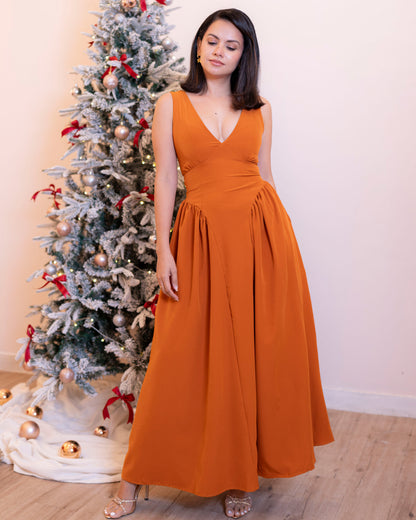 Rosette Dress - In Sunset