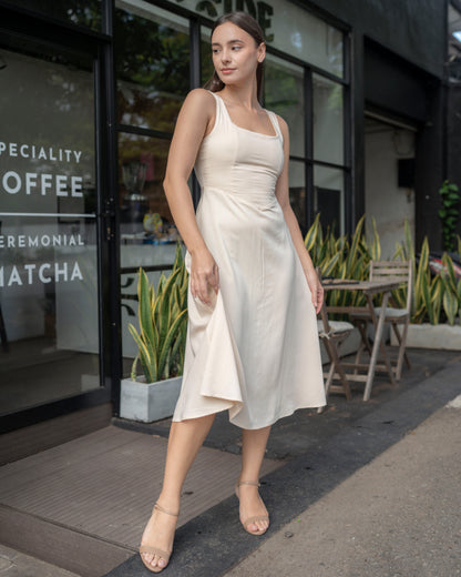 Cream Bell Dress